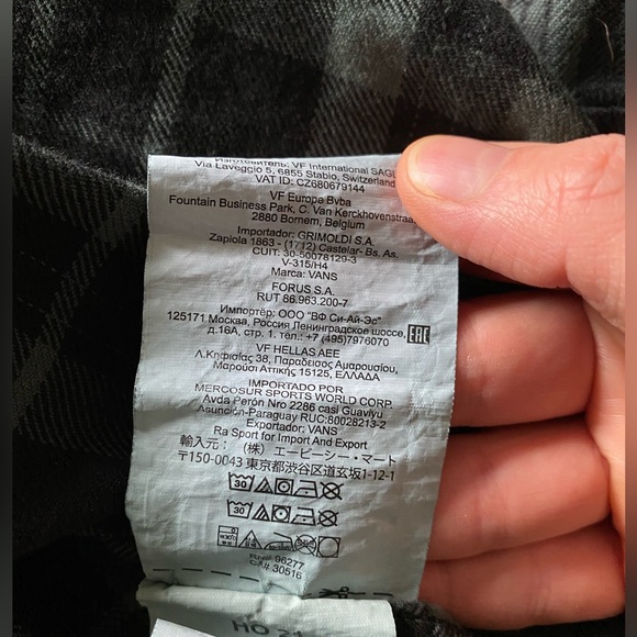 Mens Vans Button Down Shirt - Picture 6 of 7